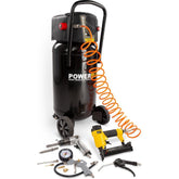 Powerplus Compressor 1100W Oil-Free 50L with 12 Accessories